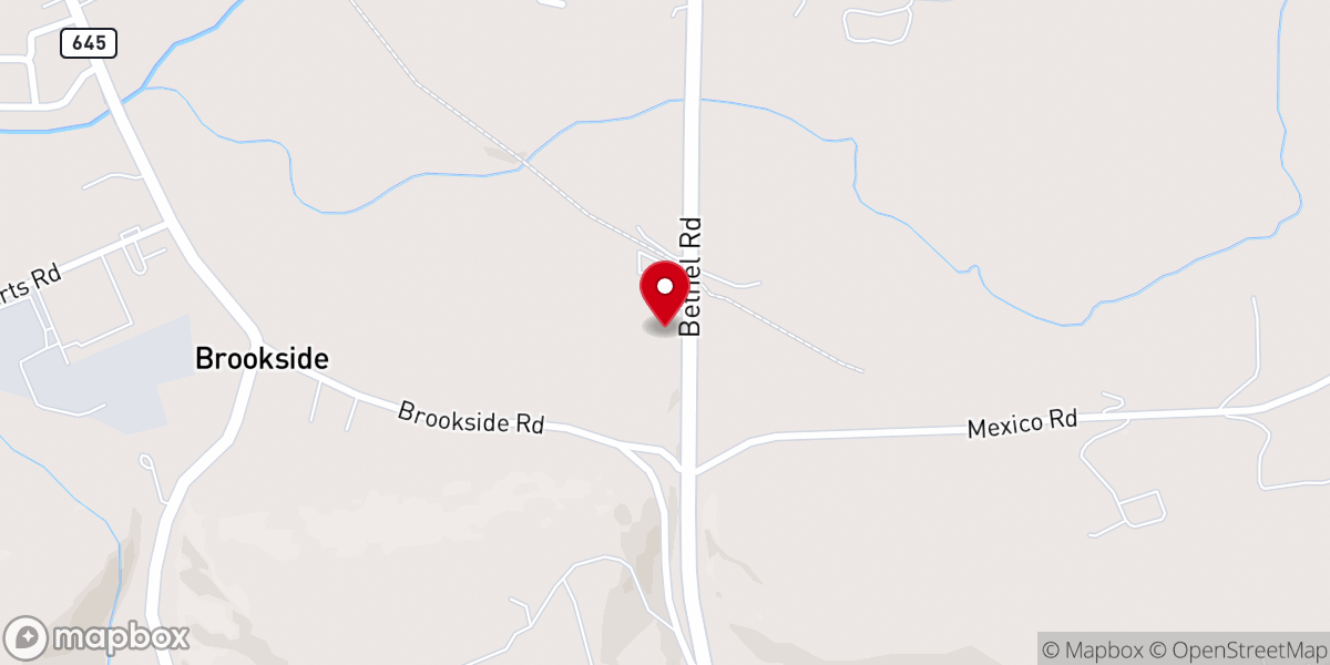 Map showing location of Pine Grove Wesleyan Church