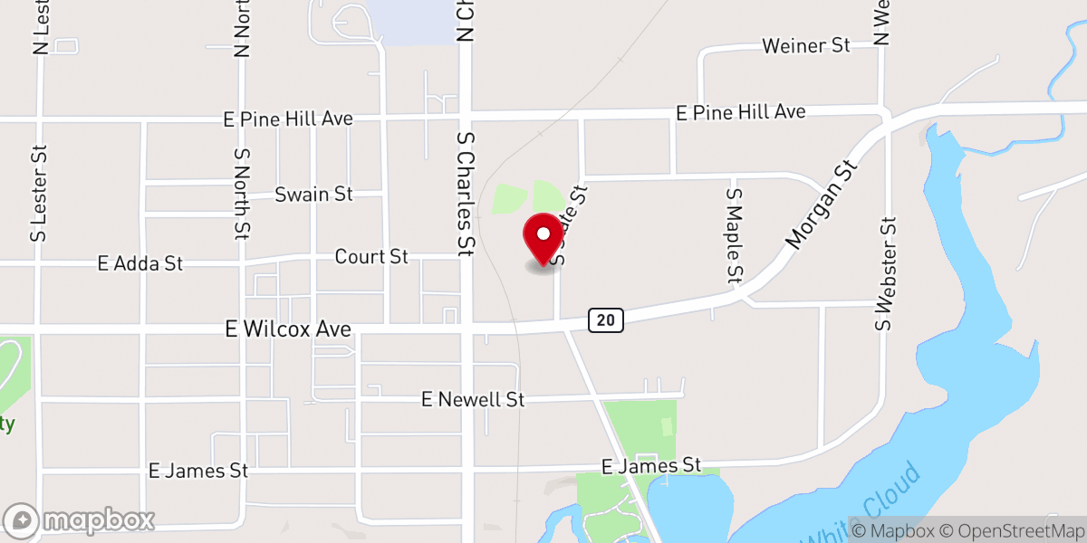 Map showing location of Faith Bible Church