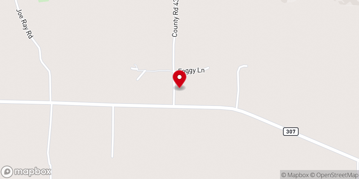 Map showing location of Chickalah Mountain Church