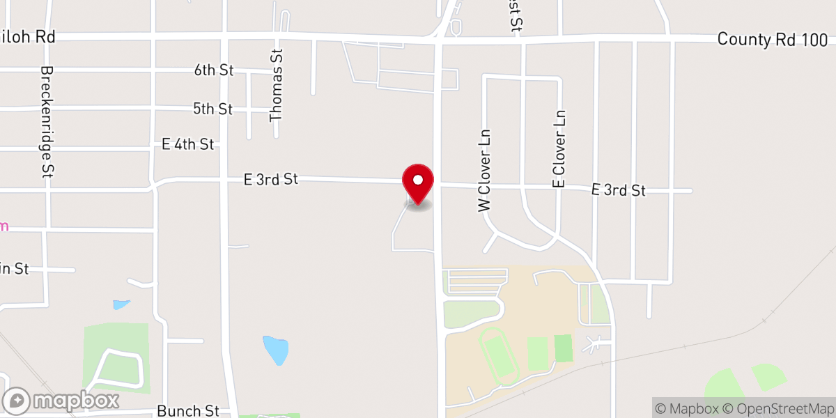 Map showing location of Tate Baptist Church