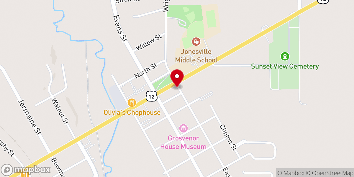 Map showing location of Grace Church Chapel & Suite