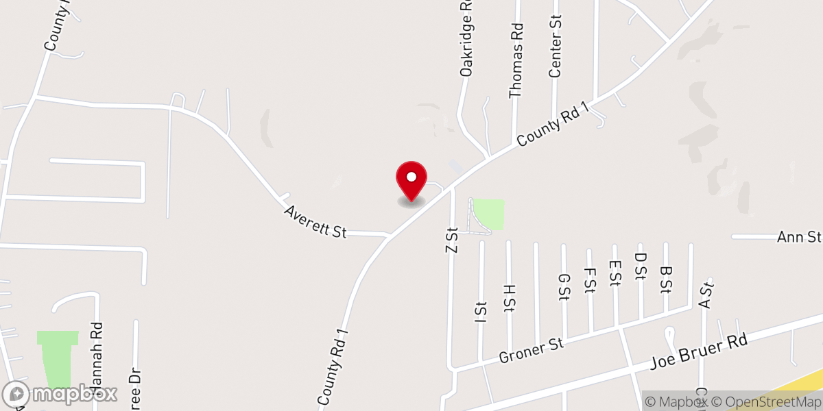 Map showing location of First Baptist Church-Level Plains