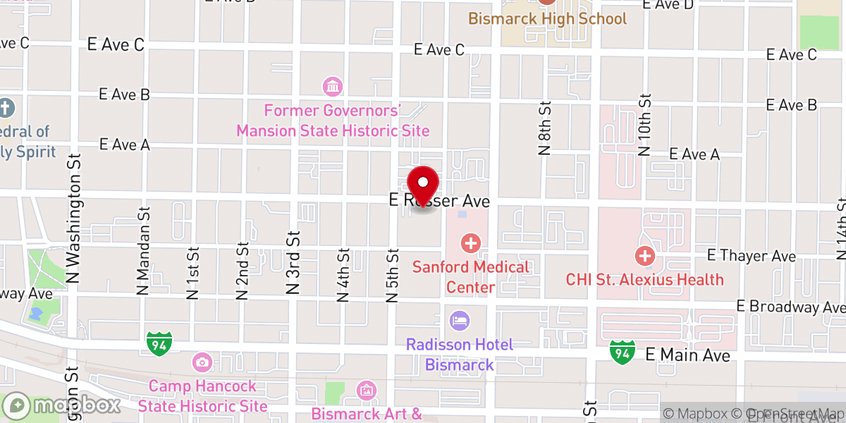 Map showing location of Revive Christian Church