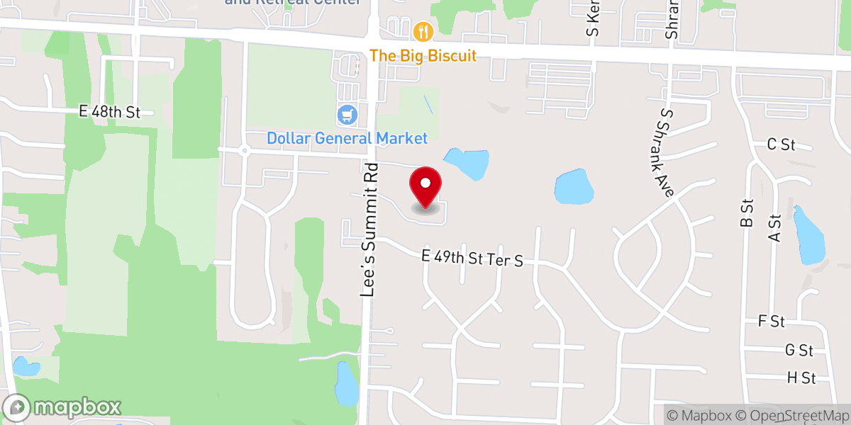 Map showing location of Waypoint Church KC