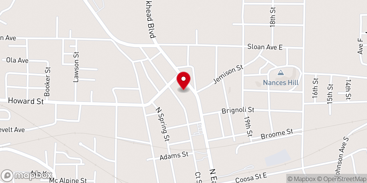 Map showing location of Kings Chapel Church of Christ