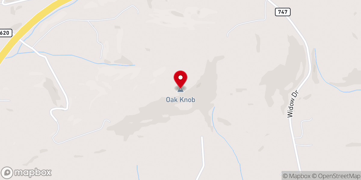 Map showing location of Tory Creek Church