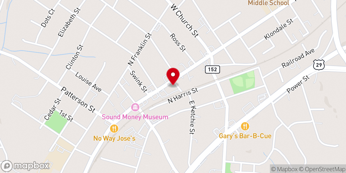 Map showing location of St Marks Lutheran Church