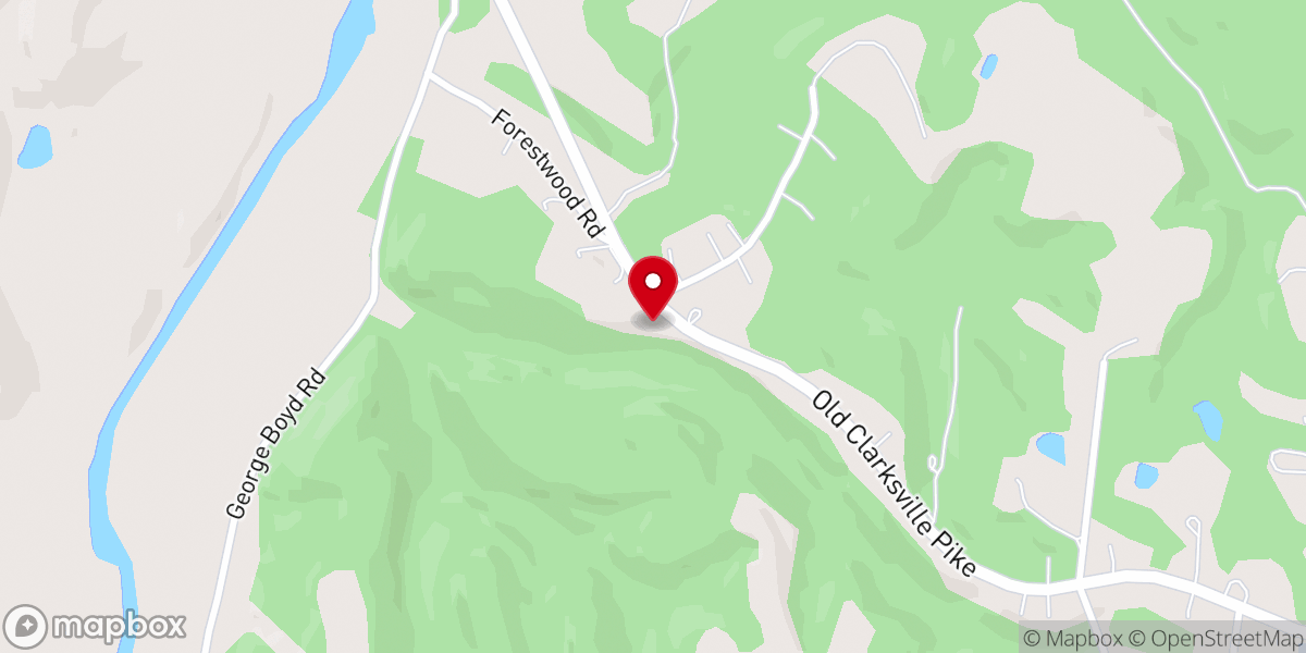 Map showing location of Sycamore Chapel Church of Christ