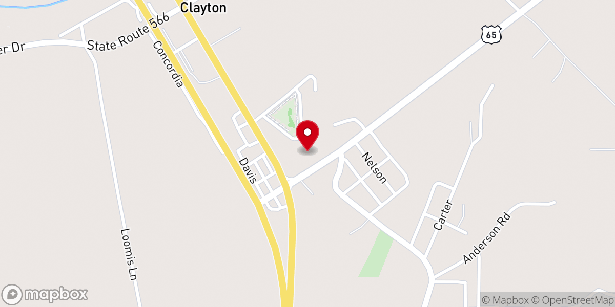 Map showing location of St Mark Baptist Church