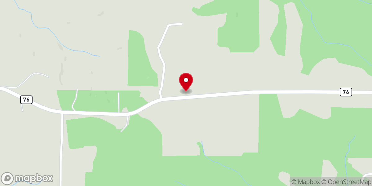 Map showing location of Bethel Community Church