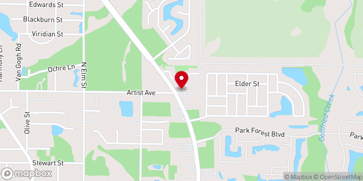 Map showing location of Christ Lutheran Church of Englewood
