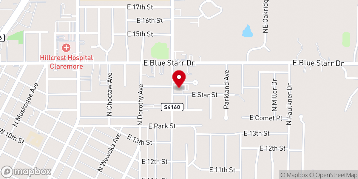 Map showing location of St Paul's Episcopal Church