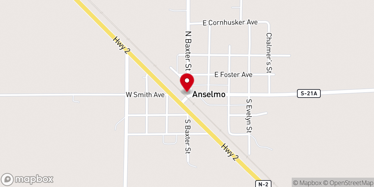 Map showing location of Saint Anselms Catholic Church