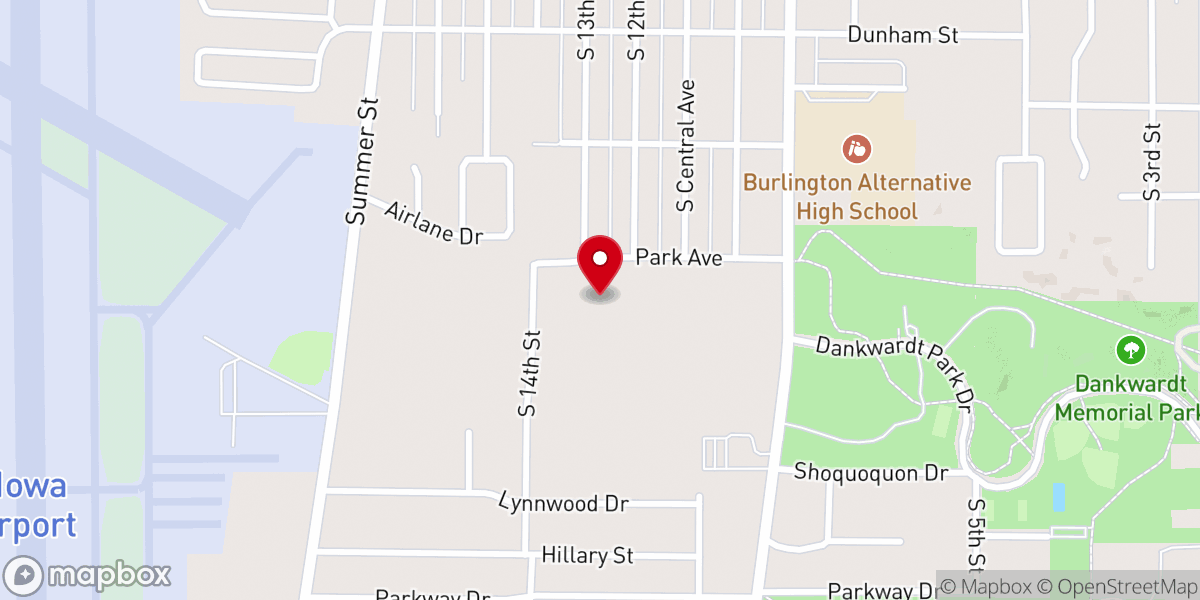 Map showing location of First Christian Church (Disciples of Christ)