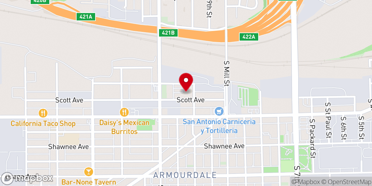 Map showing location of Iglesia Canaan