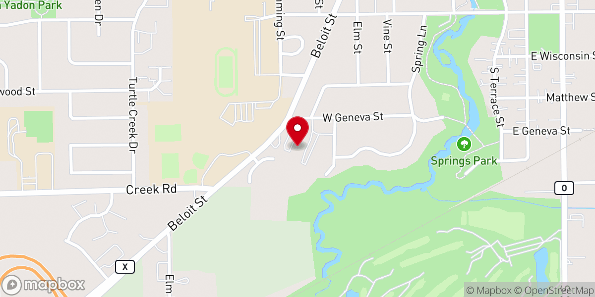 Map showing location of Our Redeemer Lutheran Church with School