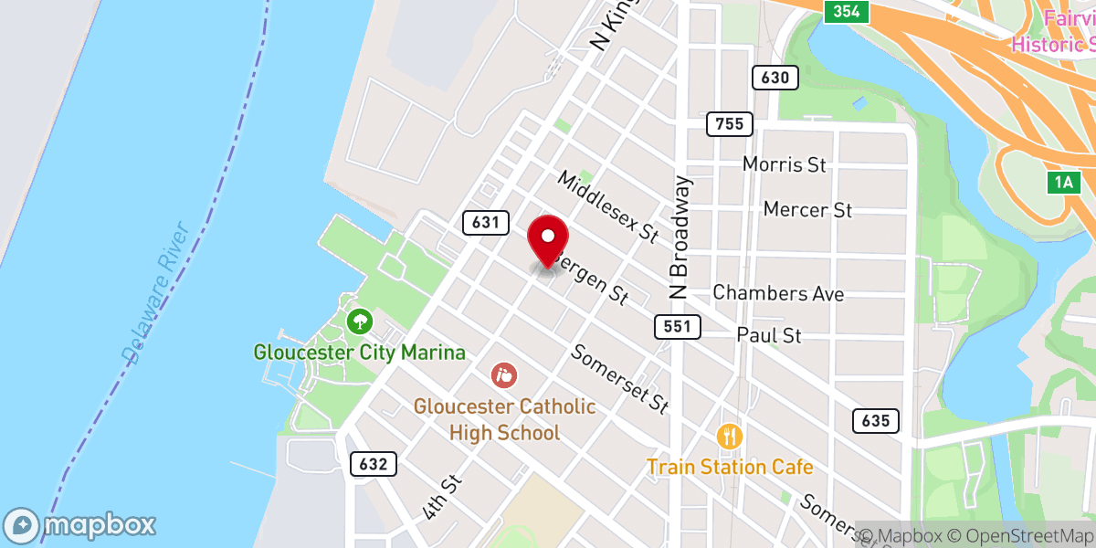 Map showing location of Casa Del Alfarero