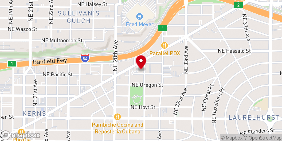 Map showing location of Trinity Church of Portland