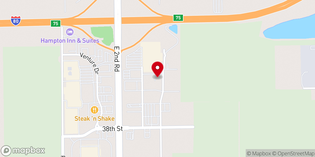 Map showing location of Pads Homeless Shelter