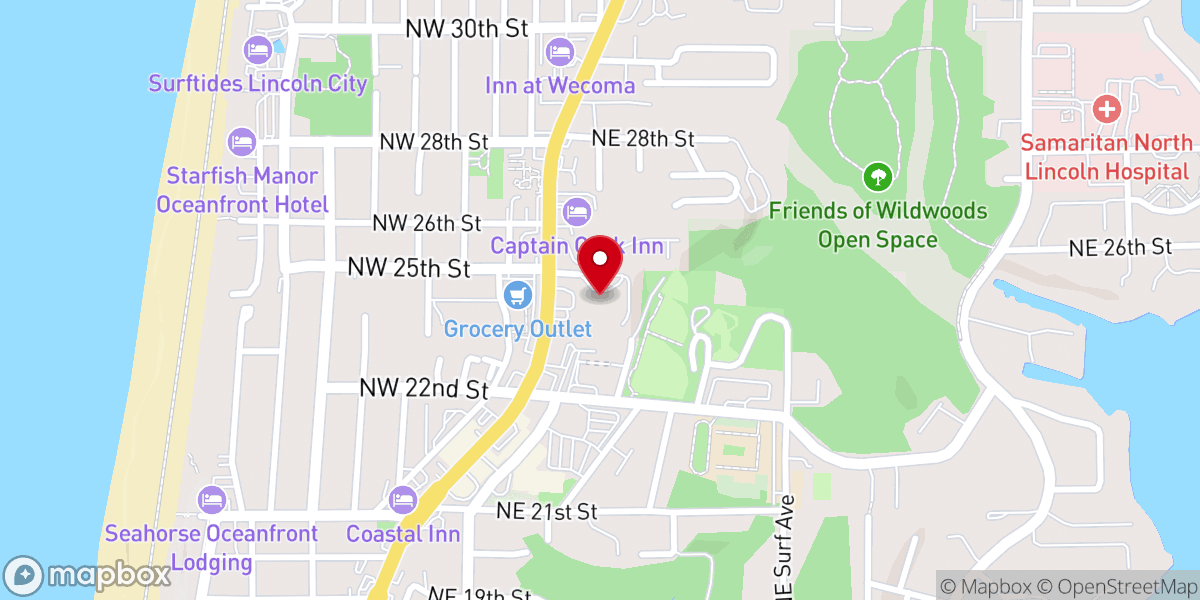 Map showing location of St James/Santiago Episcopal Church