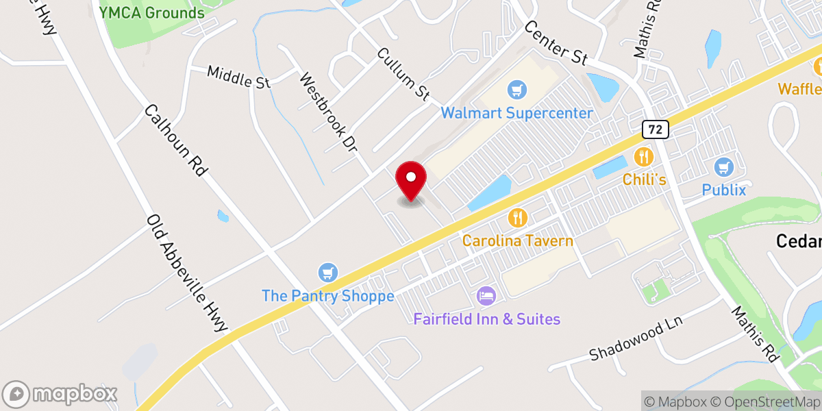 Map showing location of Saint Mark United Methodist Church