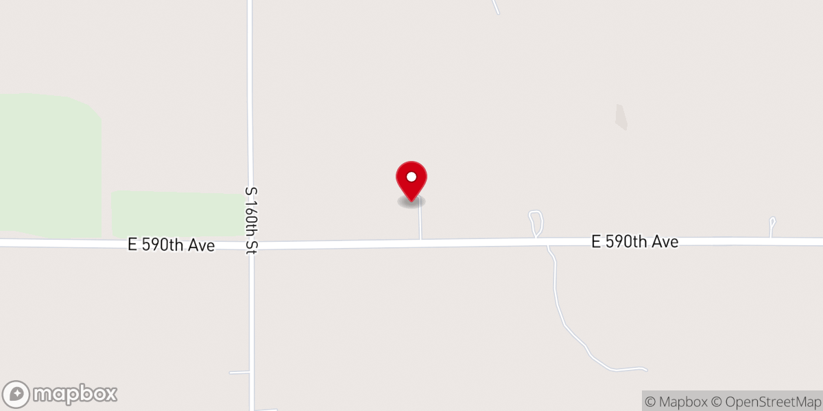 Map showing location of Mt. Olive Baptist Church