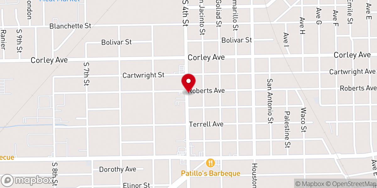 Map showing location of Sweet Home Open Bible Baptist Church