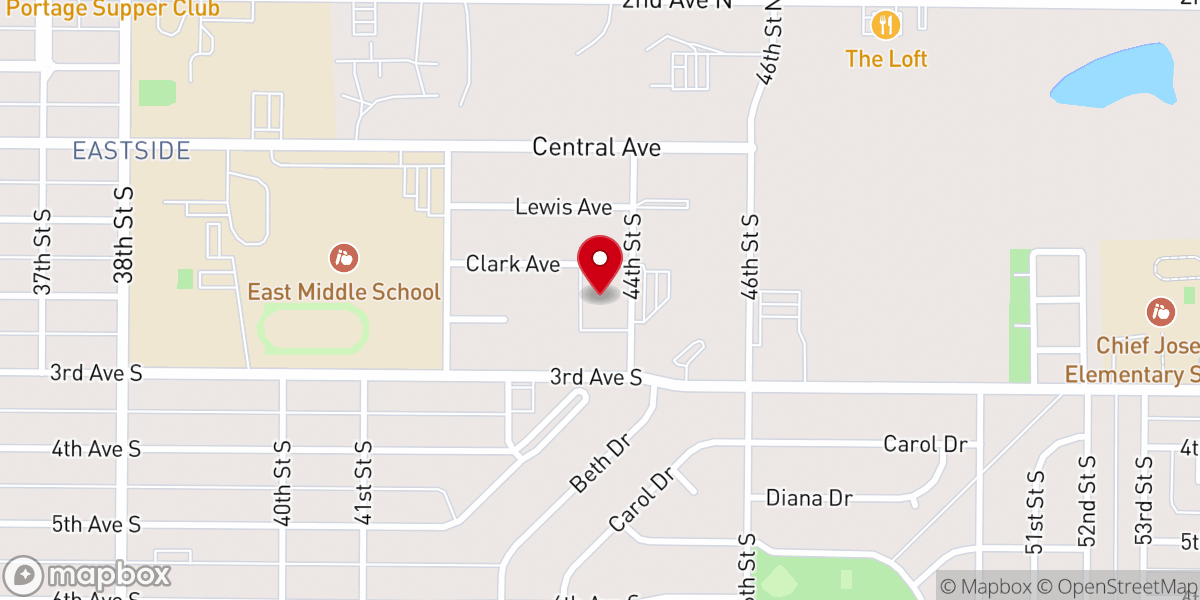 Map showing location of Sts. Peter & Paul Religious Education Building