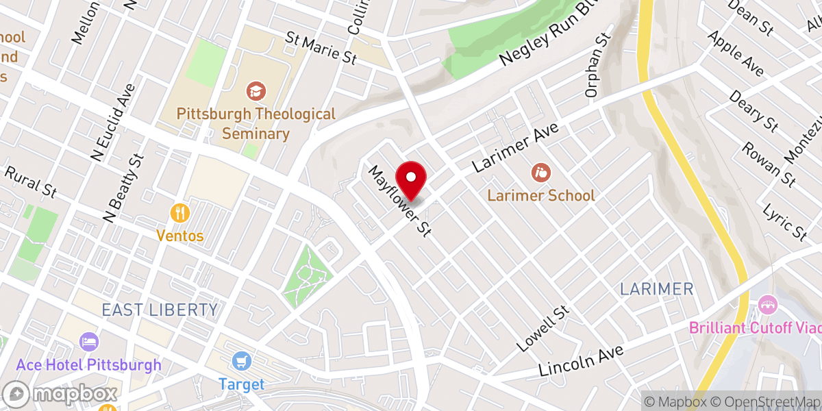 Map showing location of Agape Christian Fellowship Church