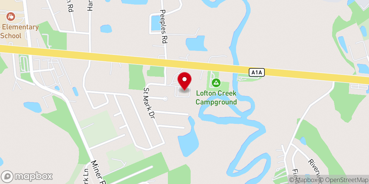 Map showing location of River Of Praise Worship Center