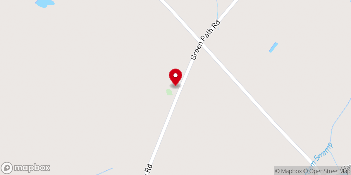 Map showing location of Bethesda Friends Church