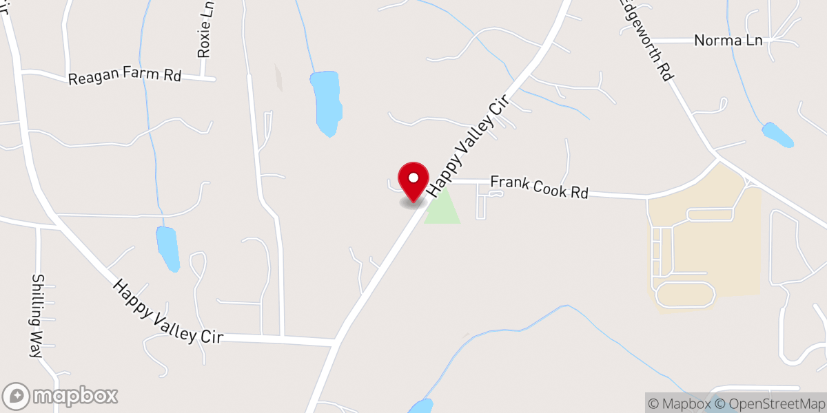 Map showing location of Wesley Chapel AME Church
