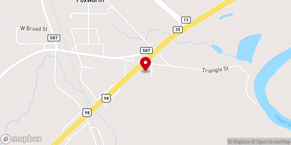 Map showing location of West Columbia church of God