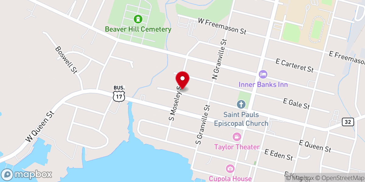 Map showing location of Providence Baptist Church