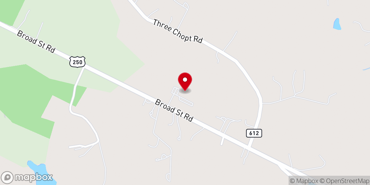 Map showing location of Living Hope Church RVA