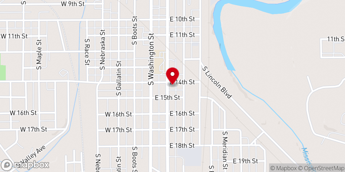 Map showing location of Christ Temple Church