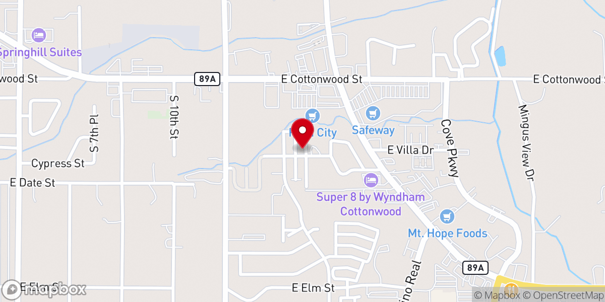 Map showing location of Sedona Interfaith Fellowship