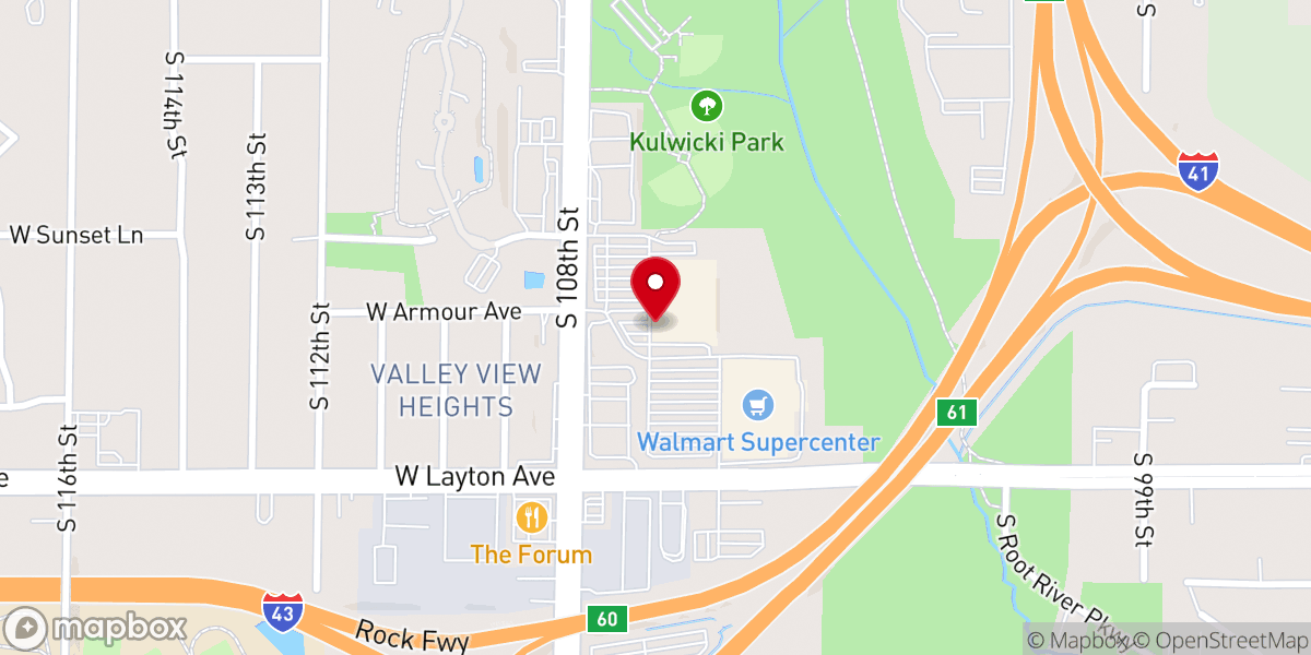 Map showing location of The Ridge Community Church