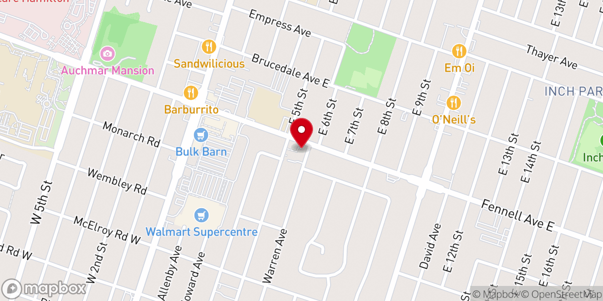 Map showing location of Holy Trinity Anglican Church