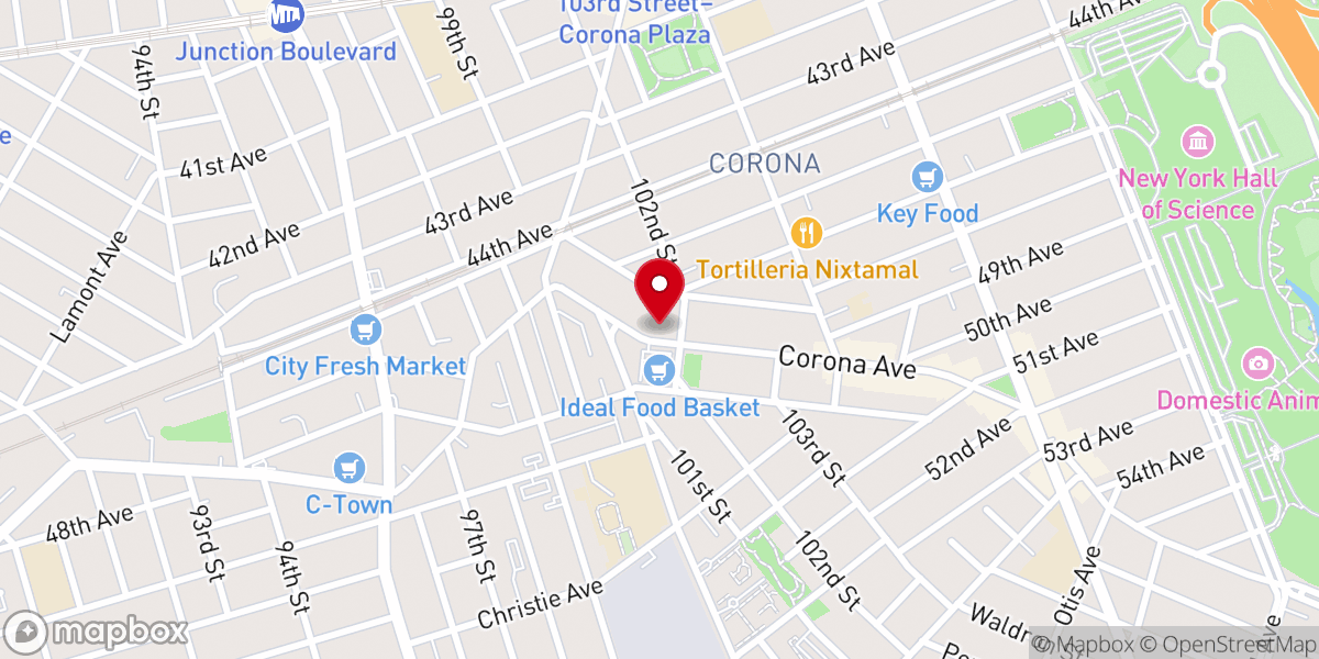 Map showing location of Iglesia Cristiana Pentecostal Movimiento Misionero Mundial