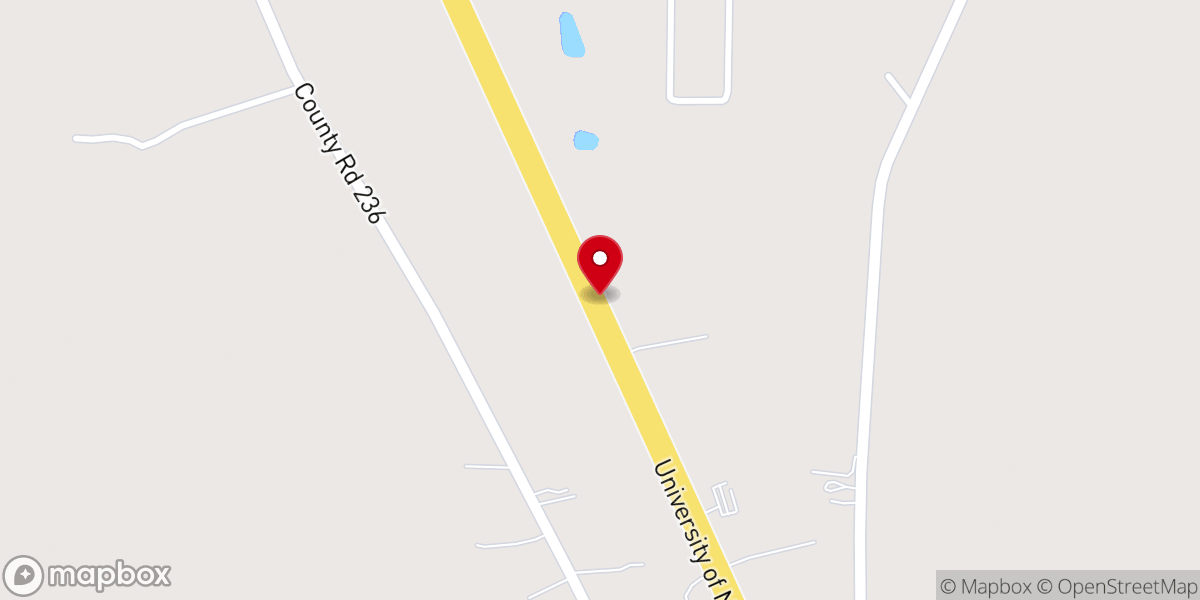 Map showing location of Cornerstone Baptist Church