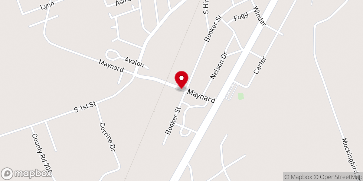 Map showing location of Our Lady of Guadalupe Catholic Church