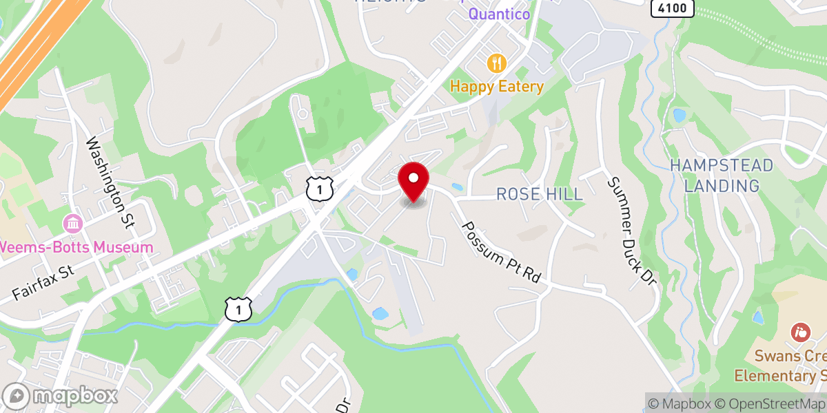 Map showing location of River of Life Church