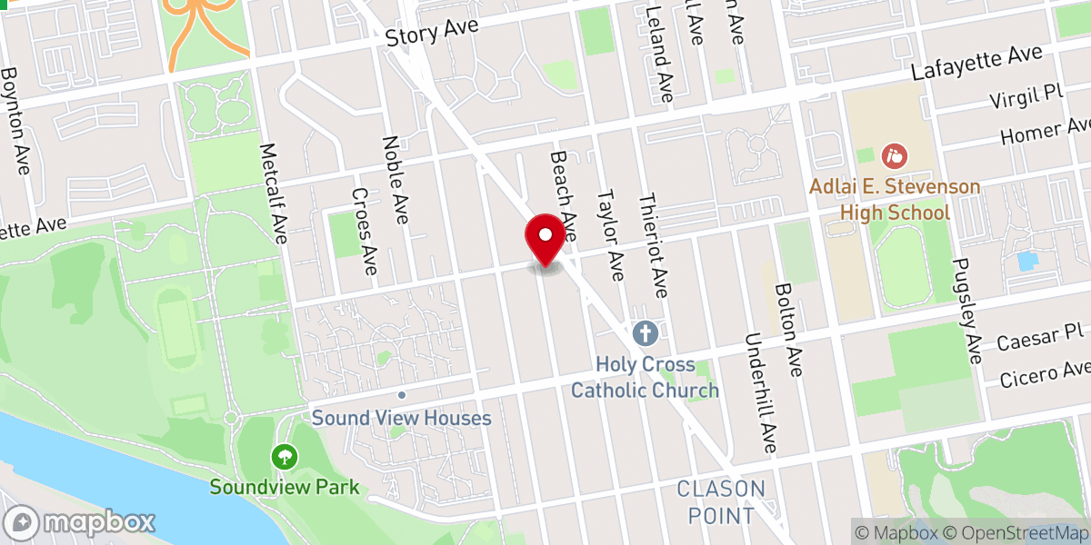 Map showing location of Church of God of Seward Avenue