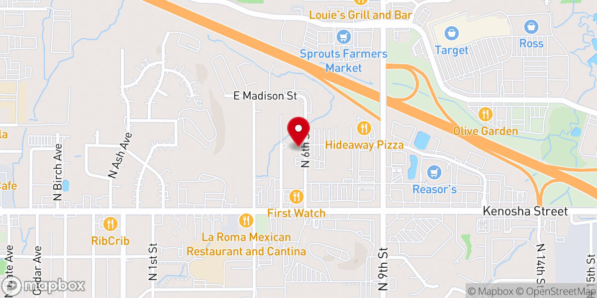 Map showing location of Agape Chinese Baptist Church