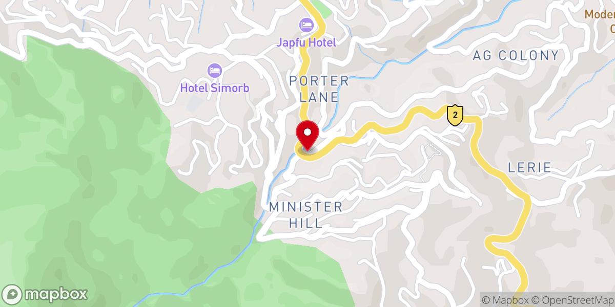 Map showing location of Kohima Harvest Church