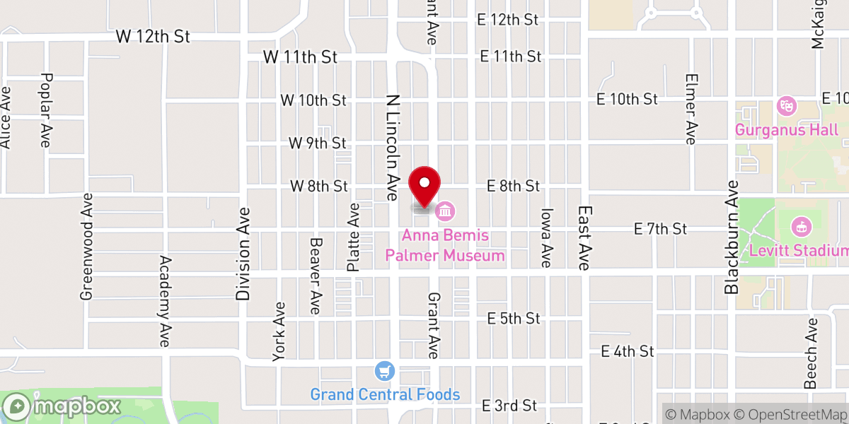 Map showing location of York Southern Baptist Conference Church