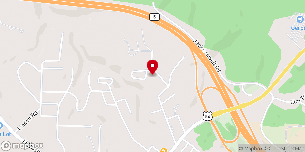 Map showing location of New Beginnings Baptist Church