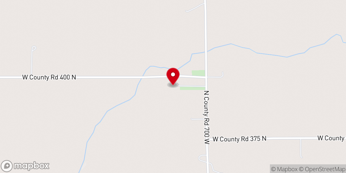 Map showing location of Oak Grove Church