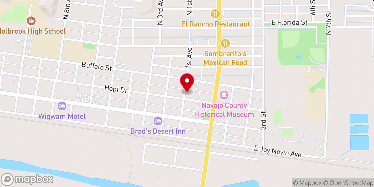 Map showing location of St George Episcopal Church